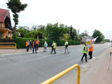 W Działoszynie odbył się dziś protest na krajowej 42